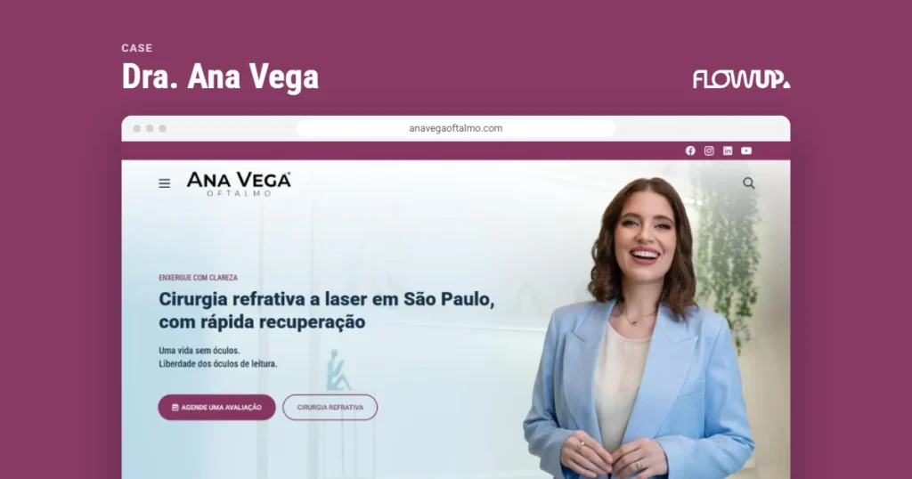 Capa do case Dra. Ana Vega