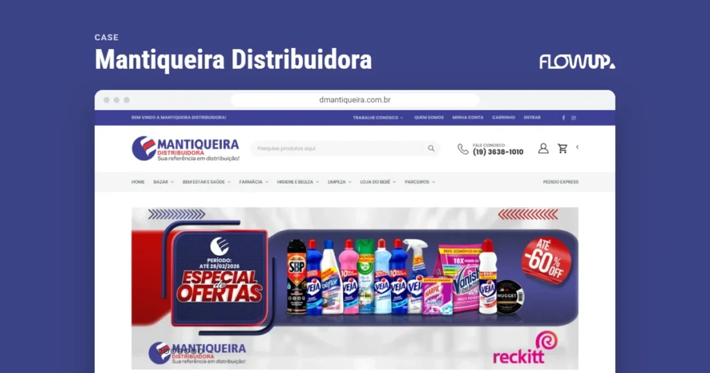Capa do case Mantiqueira Distribuidora